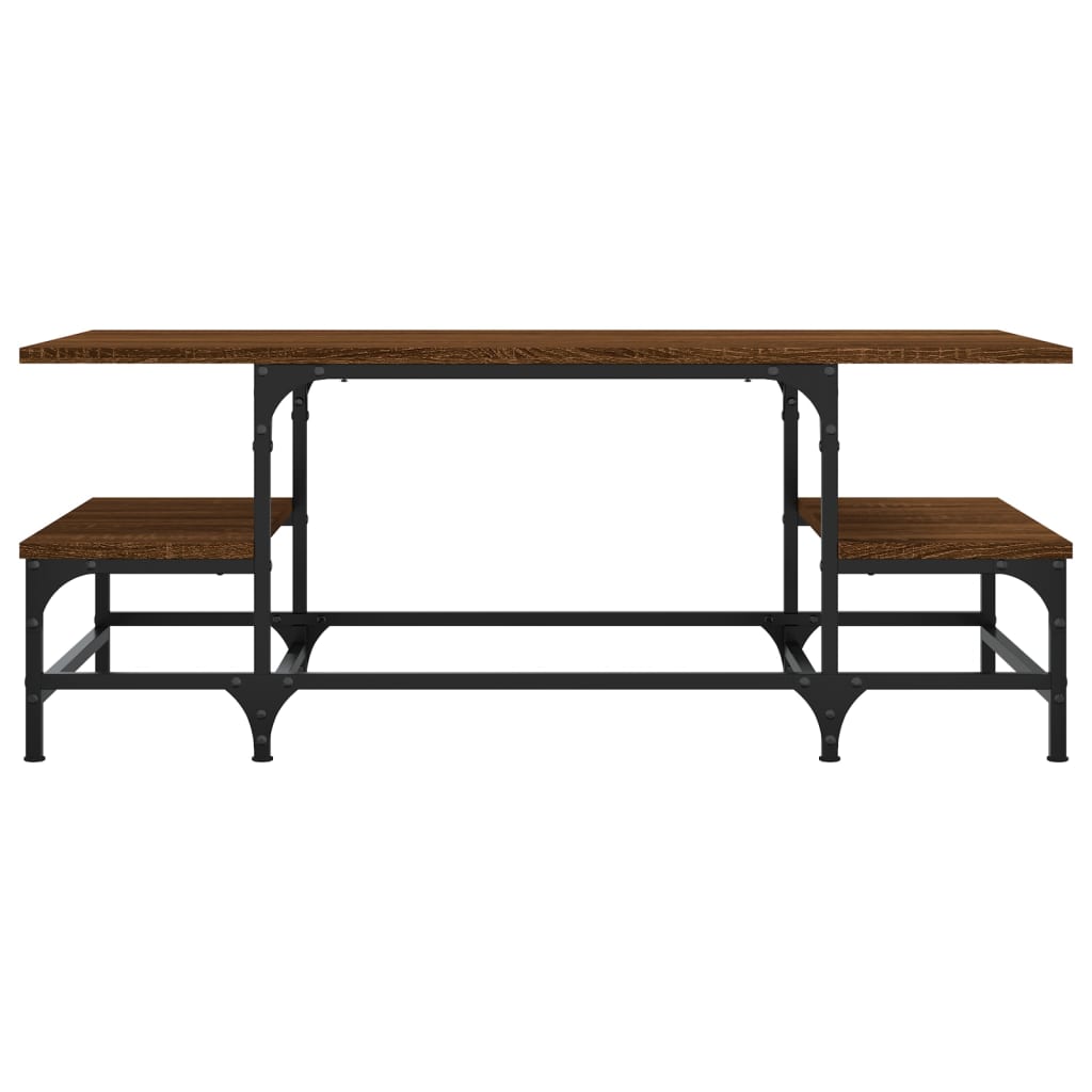 Table basse chêne marron 100x50,5x40 cm bois d’ingénierie - Tables basses