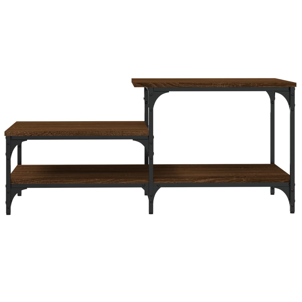 Table basse chêne marron 100x50,5x45 cm bois d’ingénierie - Tables basses