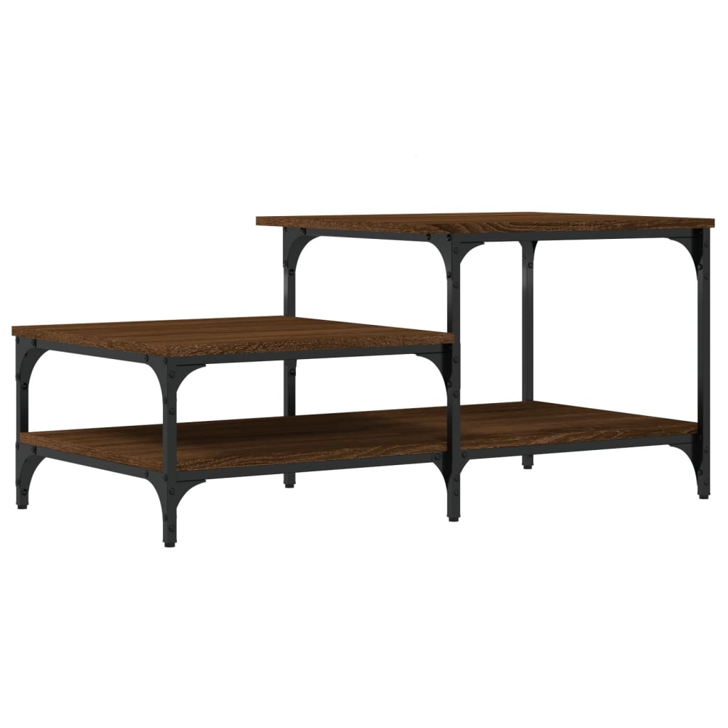 Table basse chêne marron 100x50,5x45 cm bois d’ingénierie - Tables basses