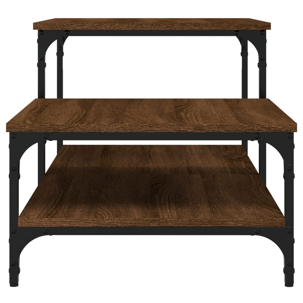 Table basse chêne marron 100x50,5x45 cm bois d’ingénierie - Tables basses