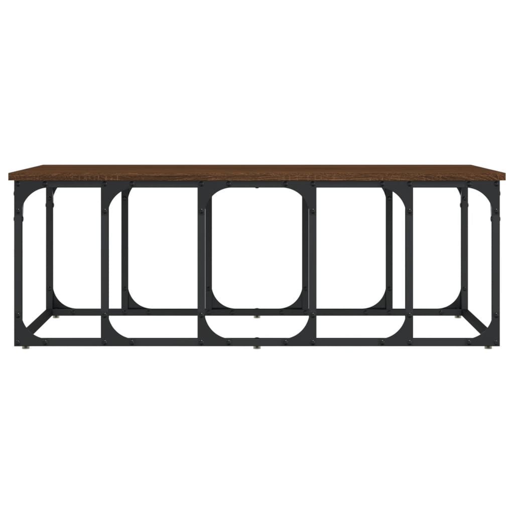 Table basse chêne marron 100x50x35,5 cm bois d’ingénierie - Tables basses