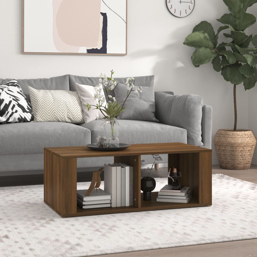 Table basse Chêne marron 100x50x36 cm Bois d’ingénierie - Tables basses
