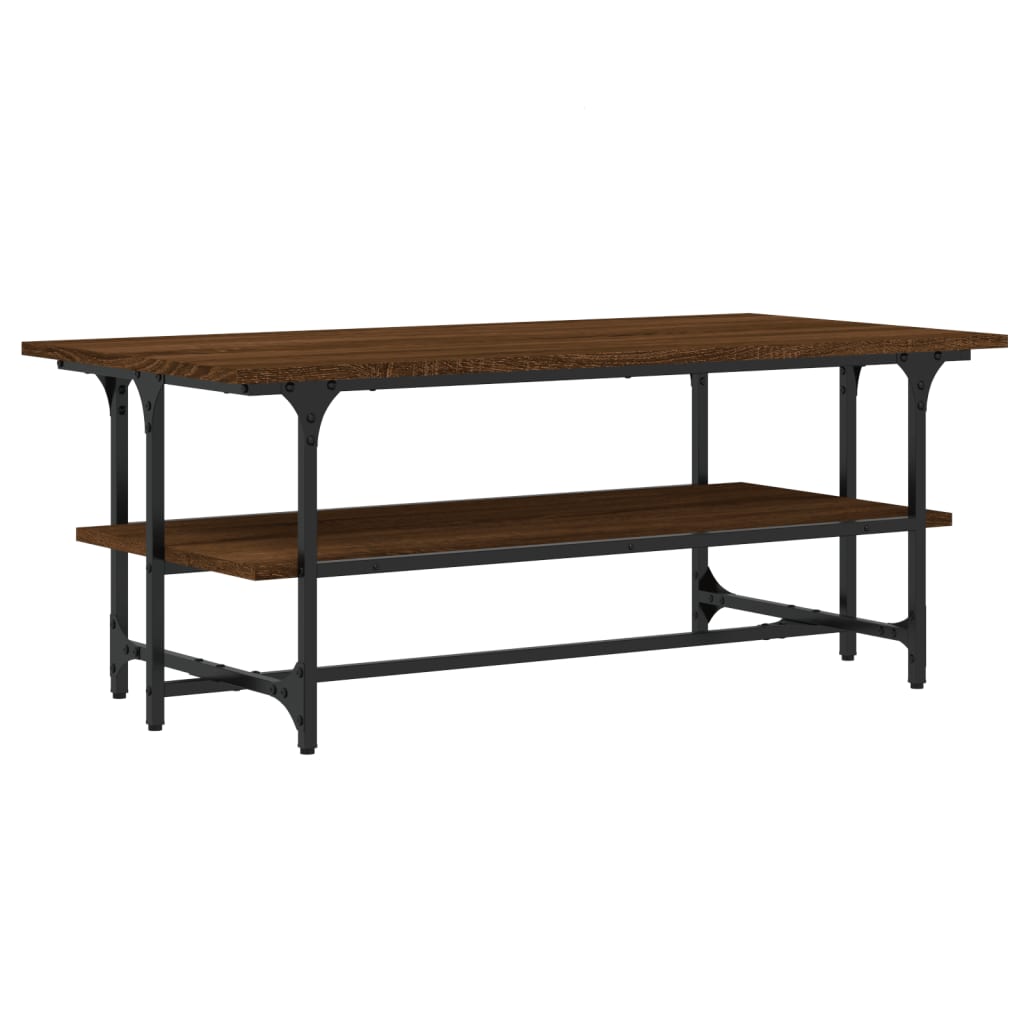 Table basse Chêne marron 100x50x40 cm Bois d’ingénierie - Tables basses