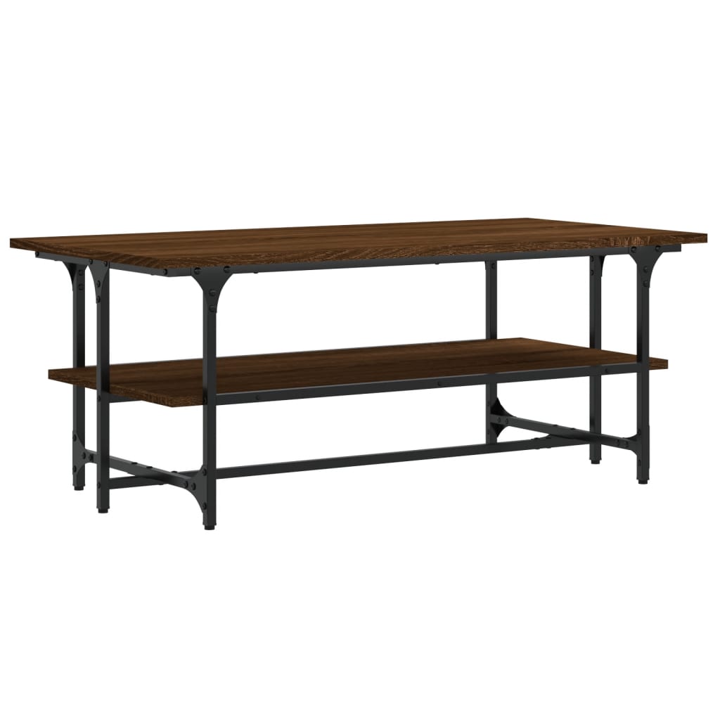 Table basse Chêne marron 100x50x40 cm Bois d’ingénierie - Tables basses