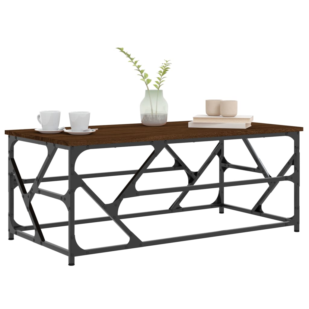 Table basse Chêne marron 100x50x40 cm Bois d’ingénierie - Tables basses