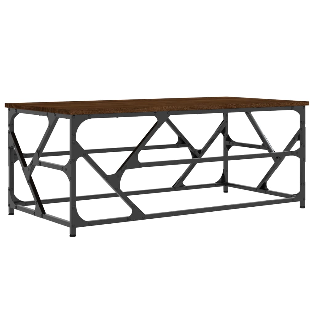 Table basse Chêne marron 100x50x40 cm Bois d’ingénierie - Tables basses