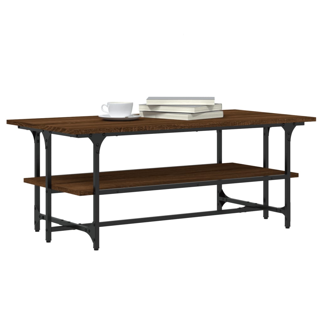 Table basse Chêne marron 100x50x40 cm Bois d’ingénierie - Tables basses