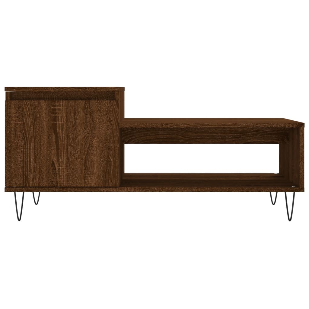 Table basse Chêne marron 100x50x45 cm Bois d’ingénierie - Tables basses