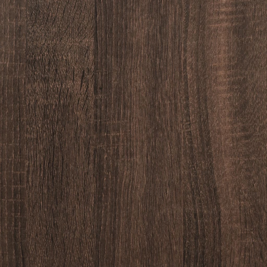 Table basse chêne marron 100x50x50cm bois d’ingénierie et métal - Tables basses