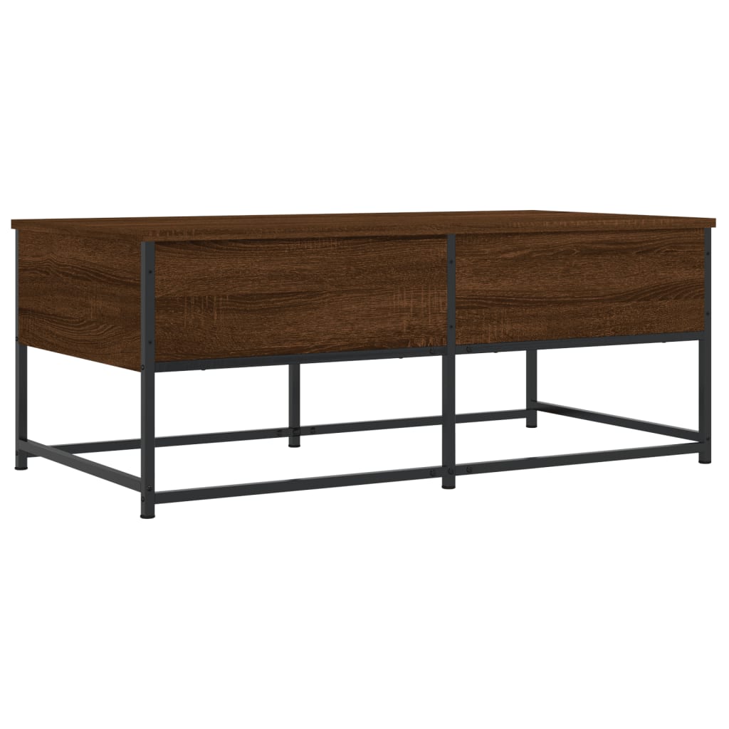 Table basse chêne marron 100x51x40 cm bois d’ingénierie - Tables basses