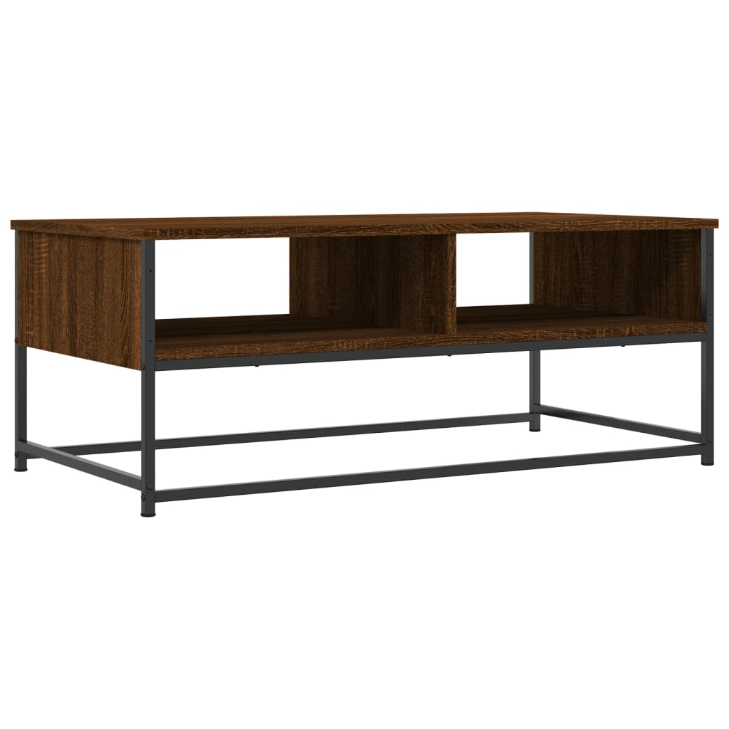 Table basse chêne marron 100x51x40 cm bois d’ingénierie - Tables basses