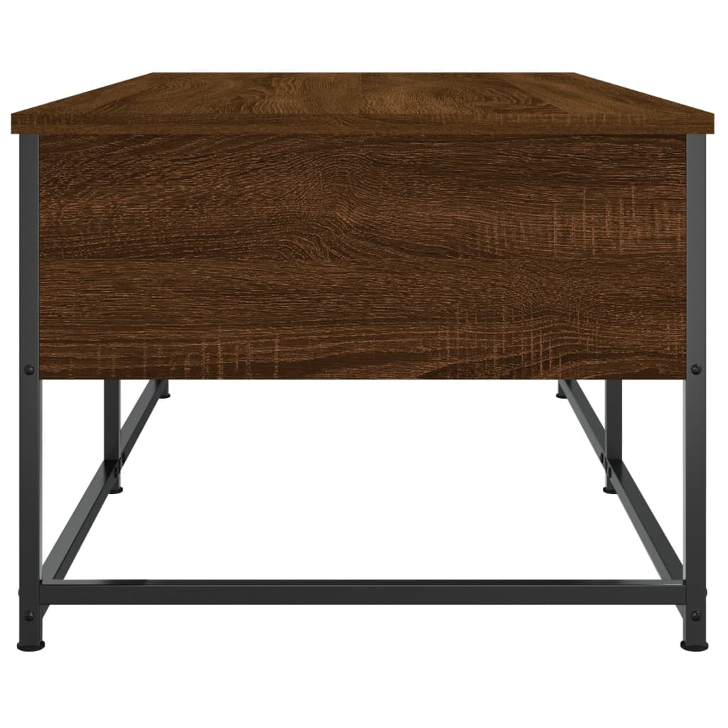 Table basse chêne marron 100x51x40 cm bois d’ingénierie - Tables basses