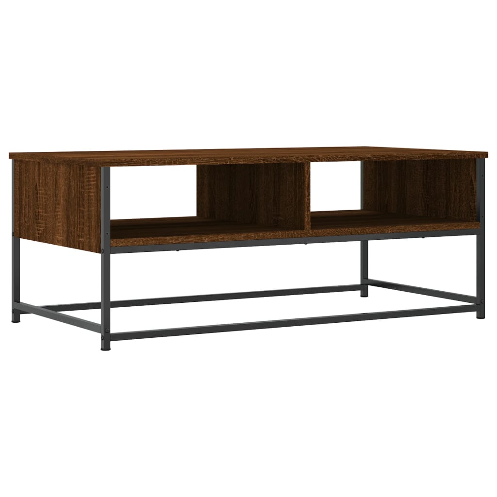 Table basse chêne marron 100x51x40 cm bois d’ingénierie - Tables basses