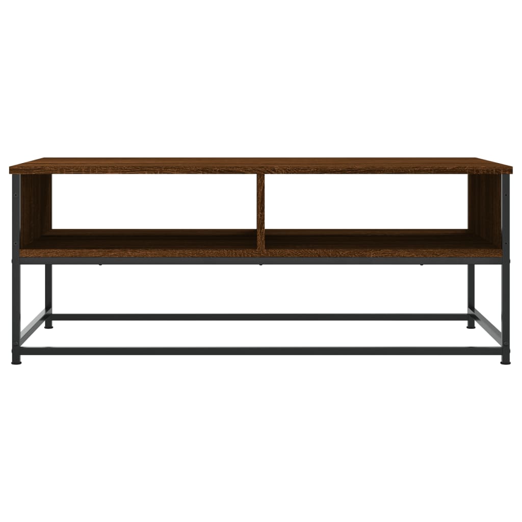 Table basse chêne marron 100x51x40 cm bois d’ingénierie - Tables basses
