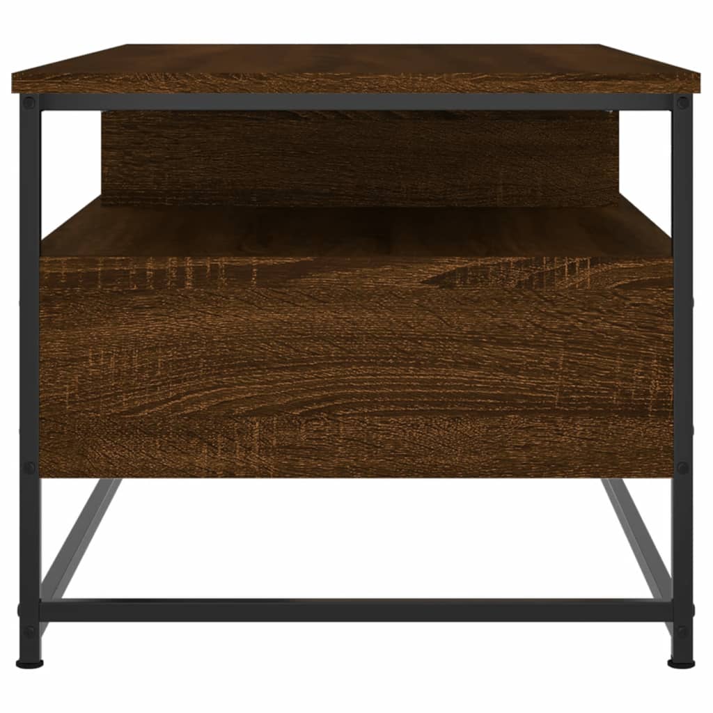 Table basse chêne marron 100x51x45 cm bois d’ingénierie - Tables basses