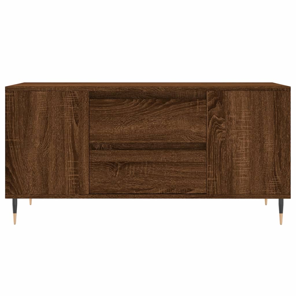 Table basse chêne marron 102x44,5x50 cm bois d’ingénierie - Tables basses