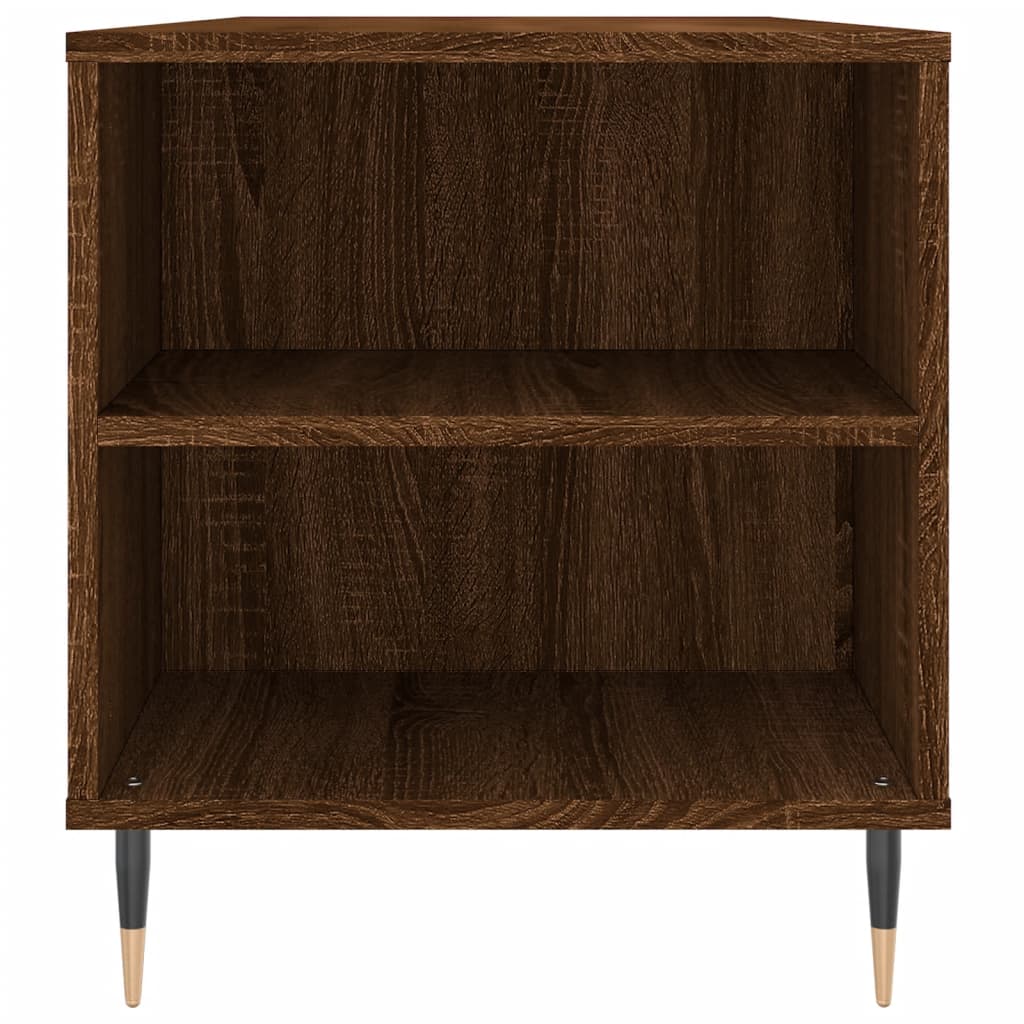 Table basse chêne marron 102x44,5x50 cm bois d’ingénierie - Tables basses