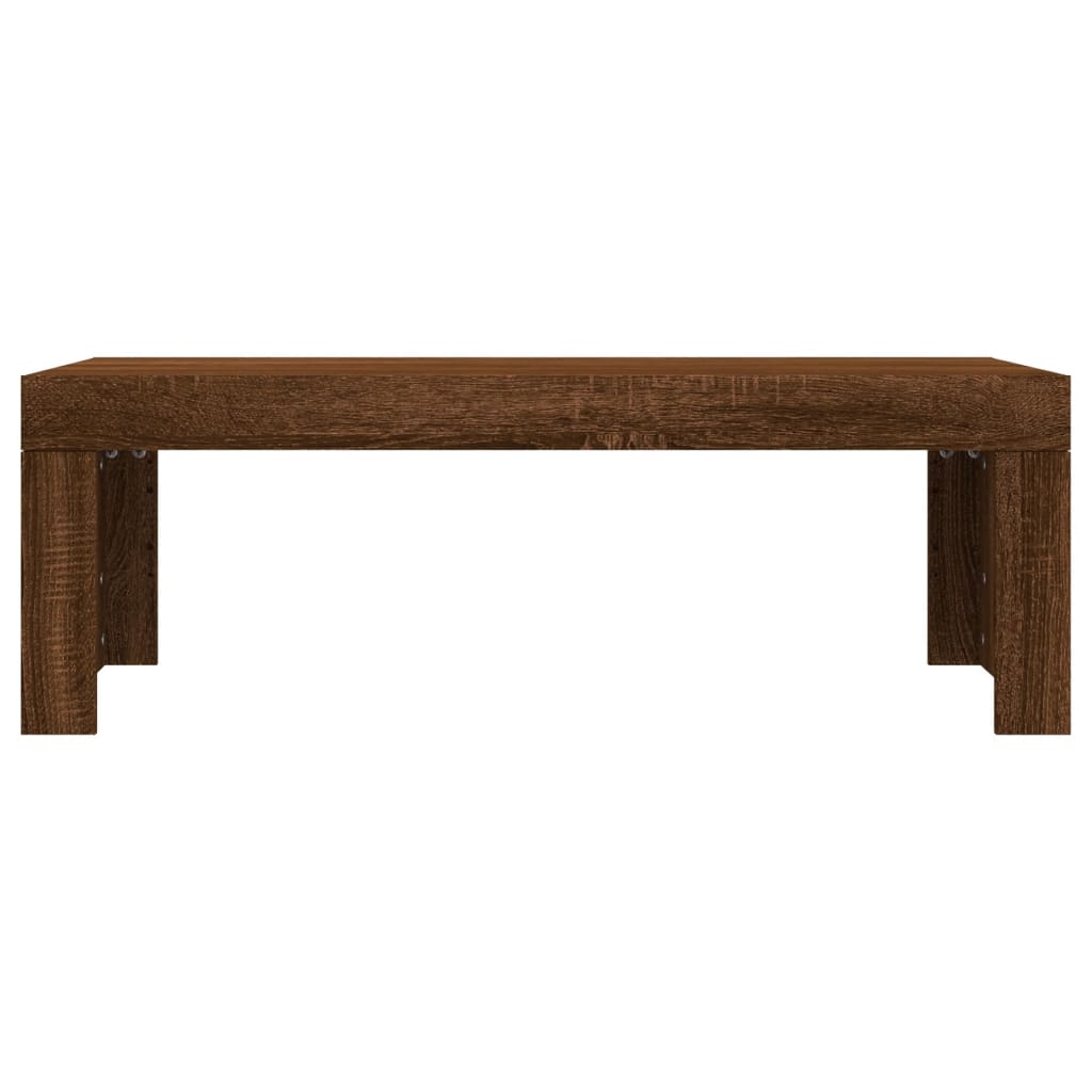Table basse chêne marron 102x50x36 cm bois d’ingénierie - Tables basses
