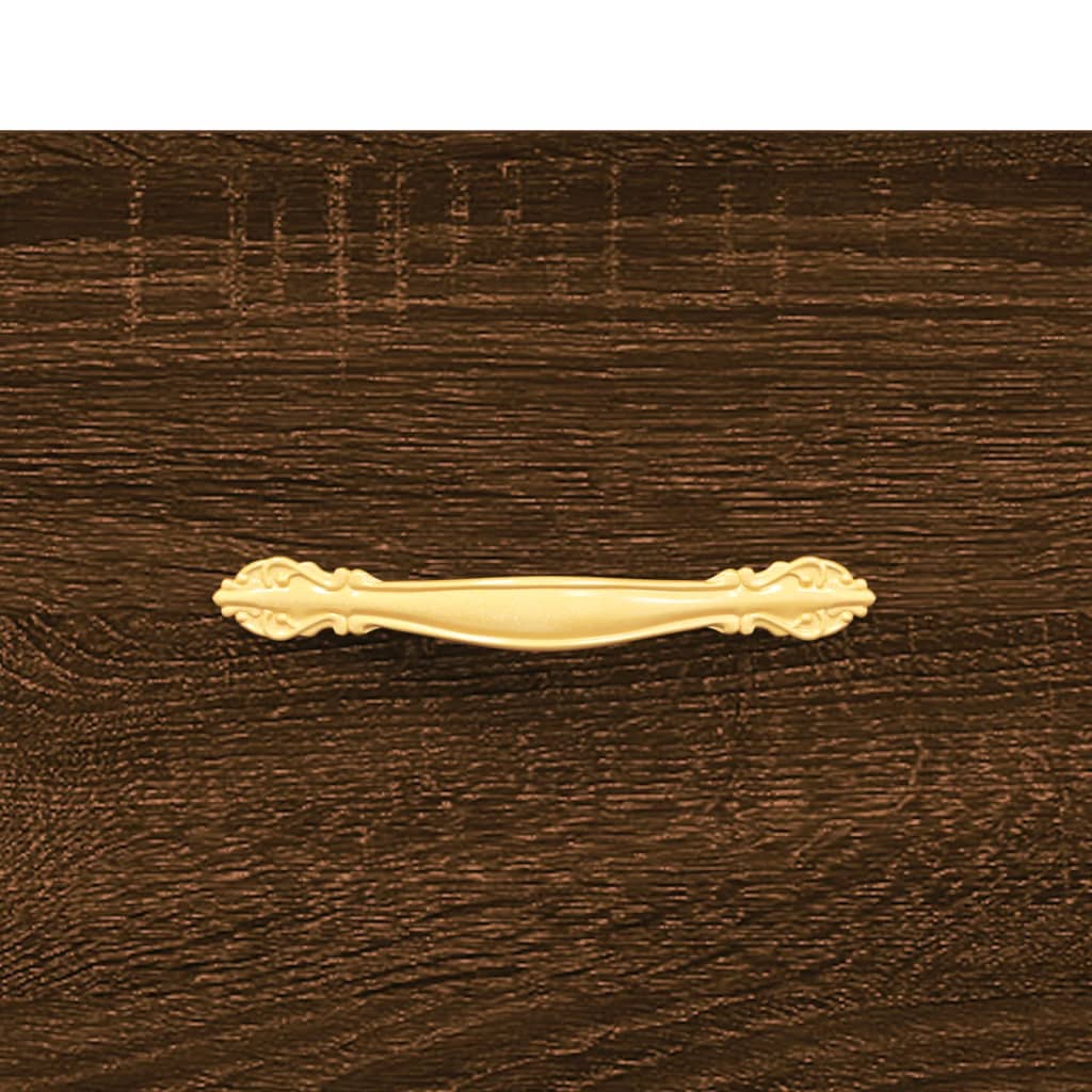 Table basse chêne marron 102x50x40 cm bois d’ingénierie - Tables basses