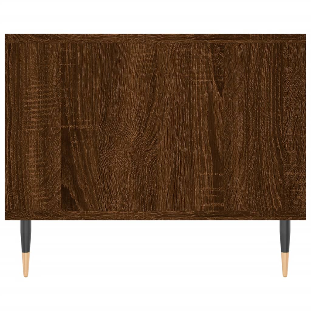 Table basse chêne marron 102x50x40 cm bois d’ingénierie - Tables basses
