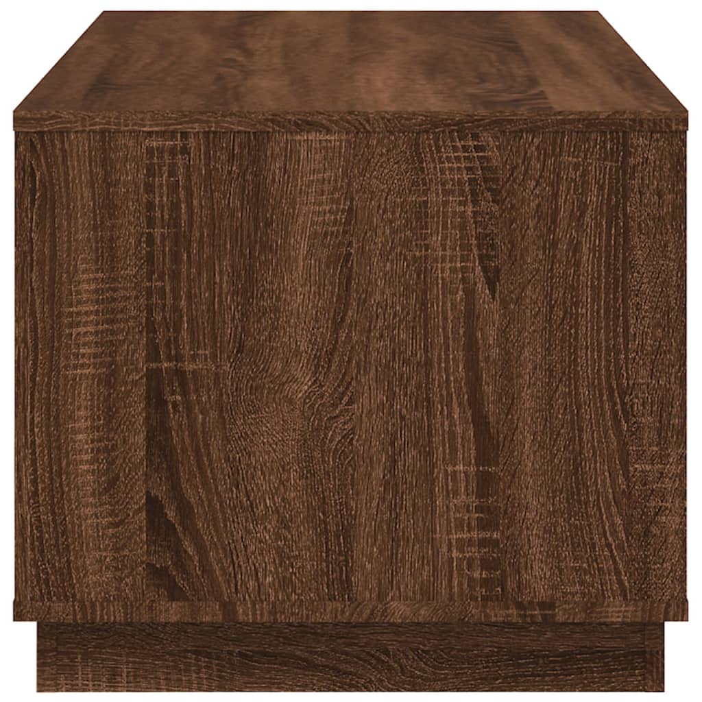 Table basse chêne marron 102x50x44 cm bois d’ingénierie - Tables basses