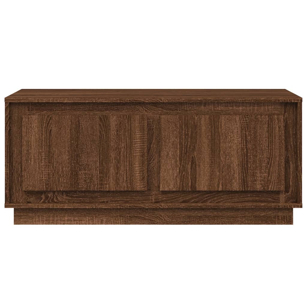 Table basse chêne marron 102x50x44 cm bois d’ingénierie - Tables basses