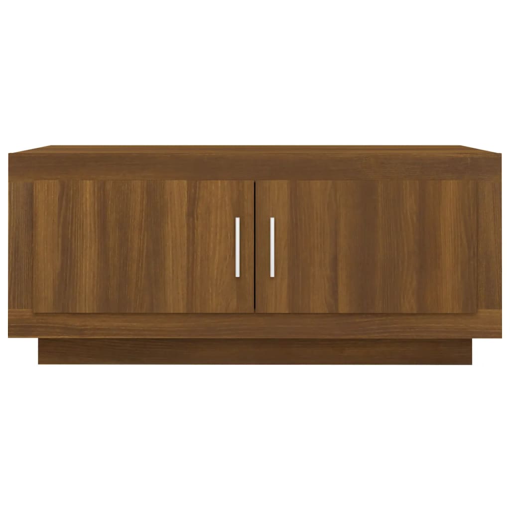 Table basse Chêne marron 102x50x45 cm Bois d’ingénierie - Tables basses