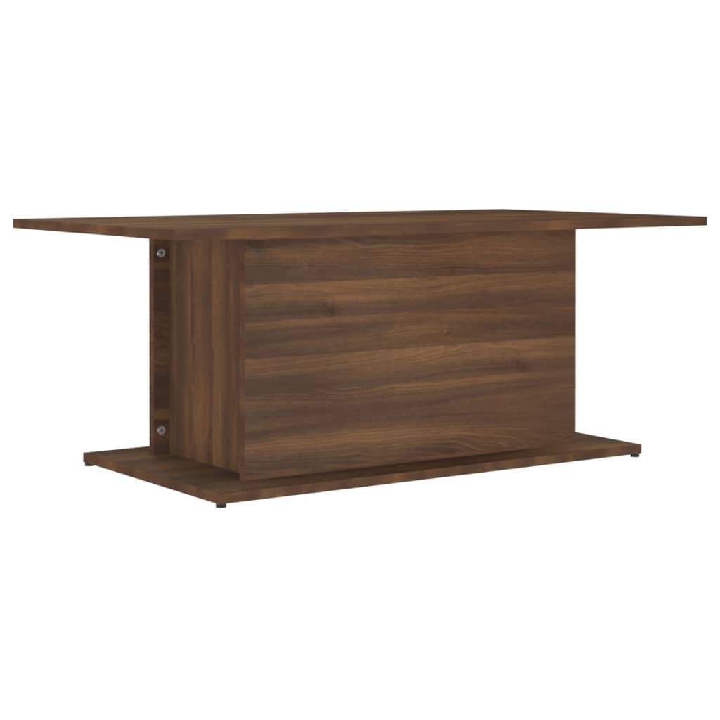 Table basse chêne marron 102x55,5x40 cm bois d’ingénierie - Tables basses