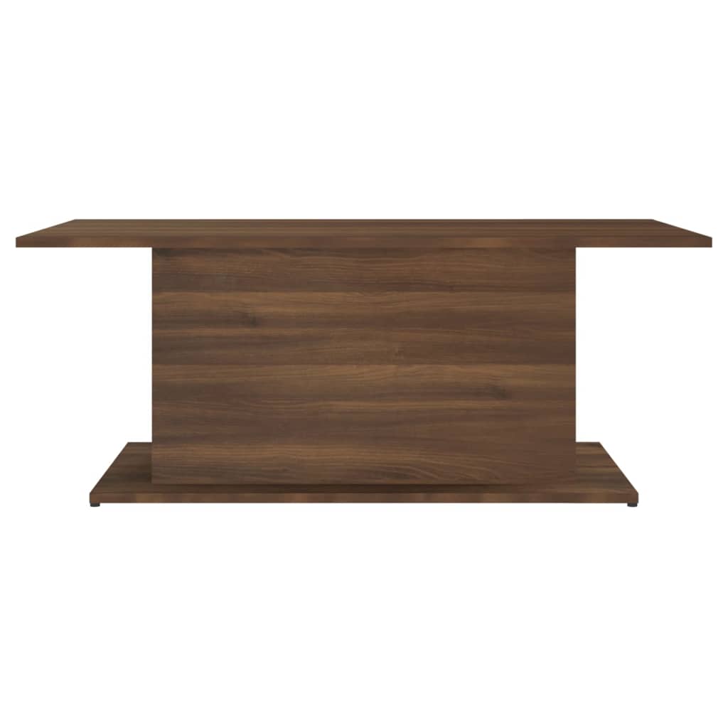 Table basse chêne marron 102x55,5x40 cm bois d’ingénierie - Tables basses