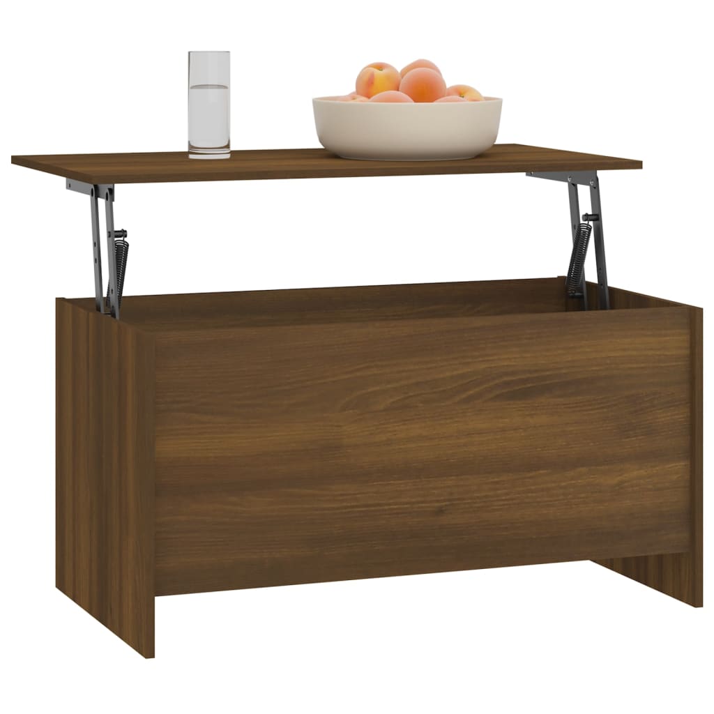 Table basse Chêne marron 102x55,5x52,5 cm Bois d’ingénierie - Tables basses