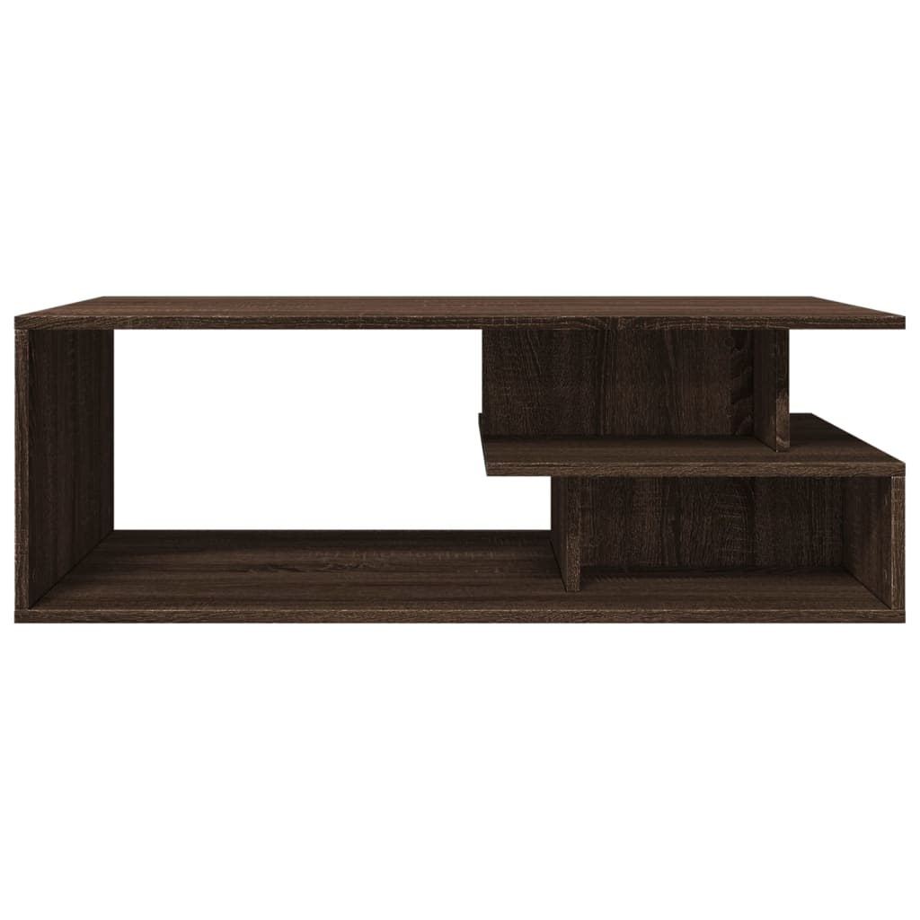 Table basse chêne marron 102x55x35 cm bois d’ingénierie - Tables basses