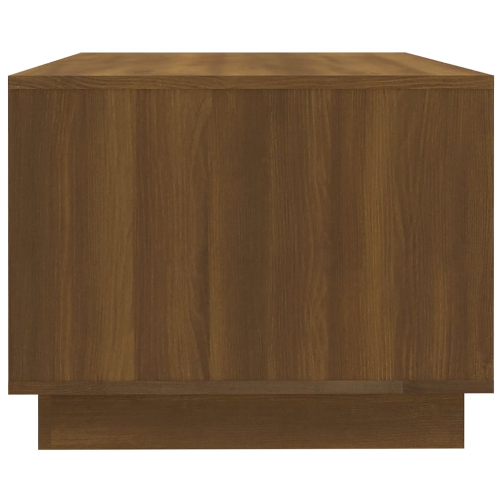 Table basse chêne marron 102x55x43 cm bois d’ingénierie - Tables basses