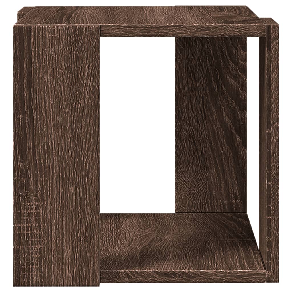 Table basse chêne marron 32x32x30 cm bois d’ingénierie - Tables basses