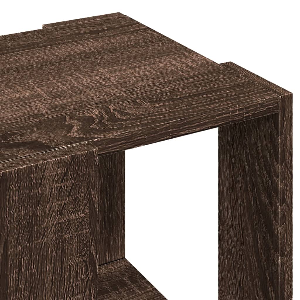Table basse chêne marron 32x32x30 cm bois d’ingénierie - Tables basses