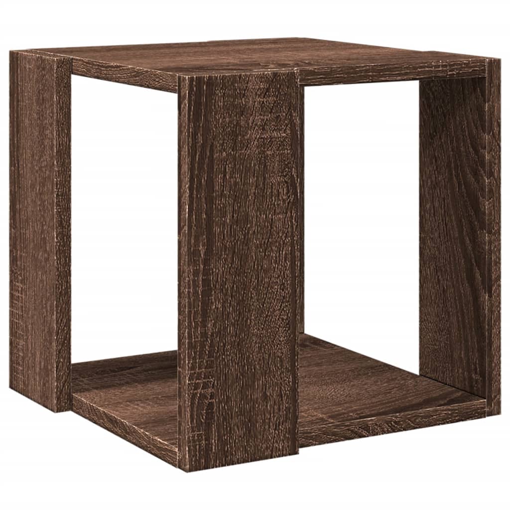 Table basse chêne marron 32x32x30 cm bois d’ingénierie - Tables basses