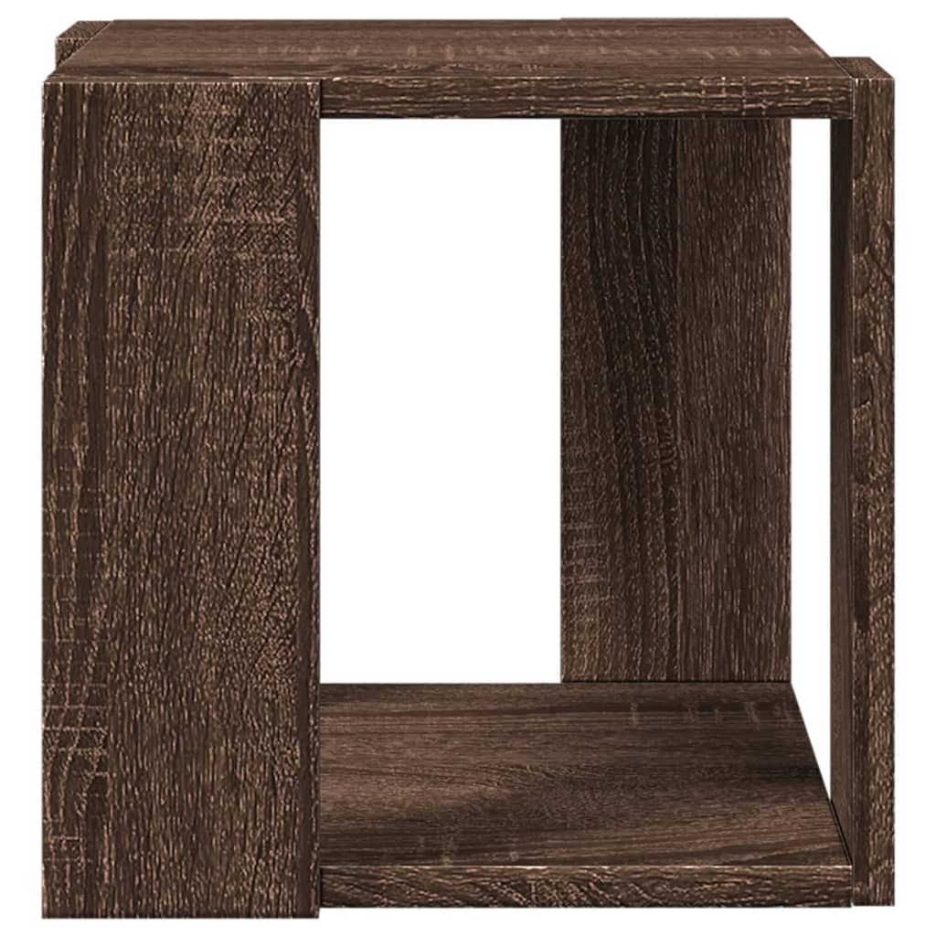 Table basse chêne marron 32x32x30 cm bois d’ingénierie - Tables basses