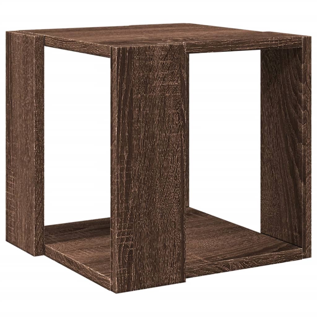 Table basse chêne marron 32x32x30 cm bois d’ingénierie - Tables basses