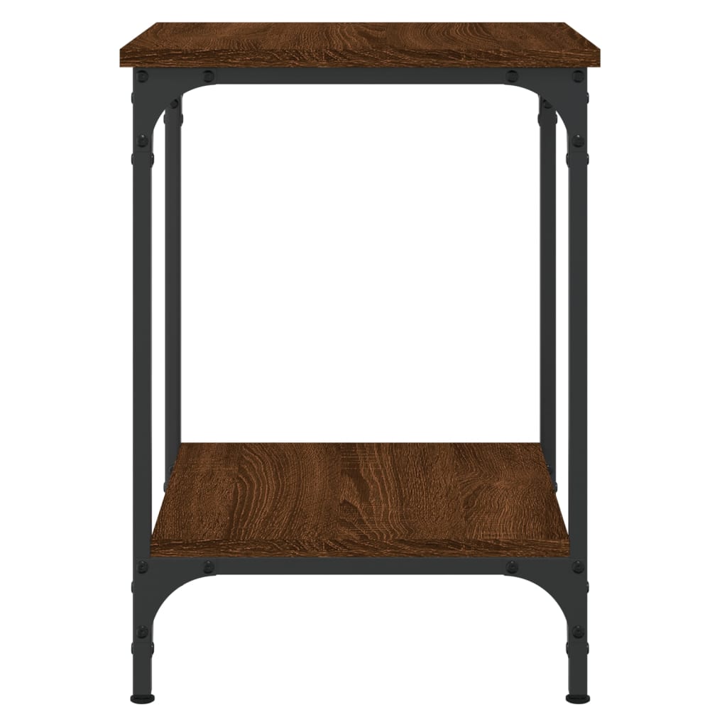 Table basse chêne marron 40x40x55 cm bois d’ingénierie - Tables basses