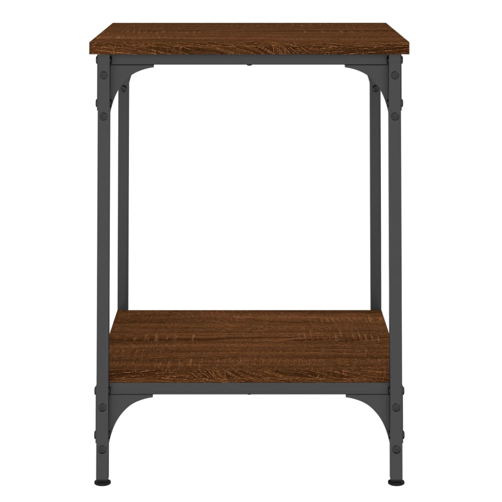 Table basse chêne marron 40x40x55 cm bois d’ingénierie - Tables basses