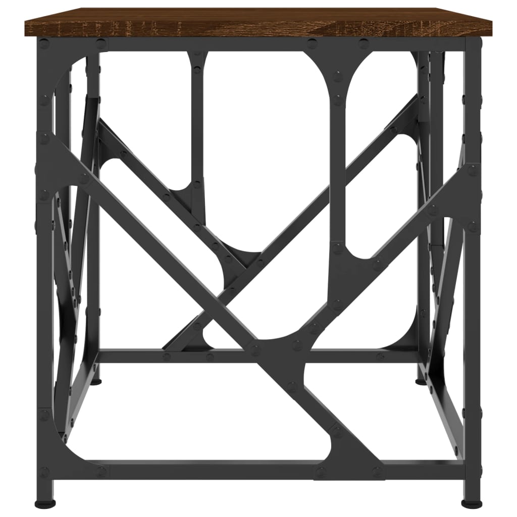 Table basse chêne marron 45x45x47,5 cm bois d’ingénierie - Tables basses