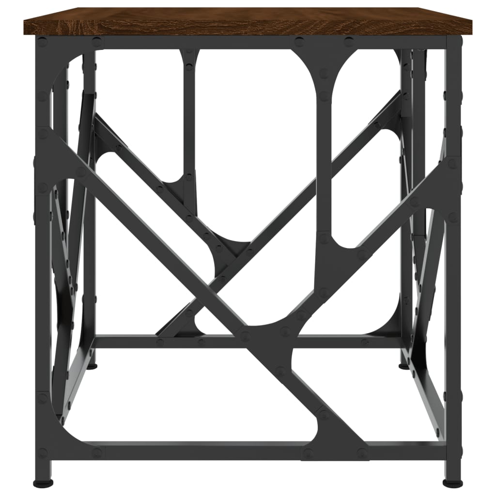 Table basse chêne marron 45x45x47,5 cm bois d’ingénierie - Tables basses