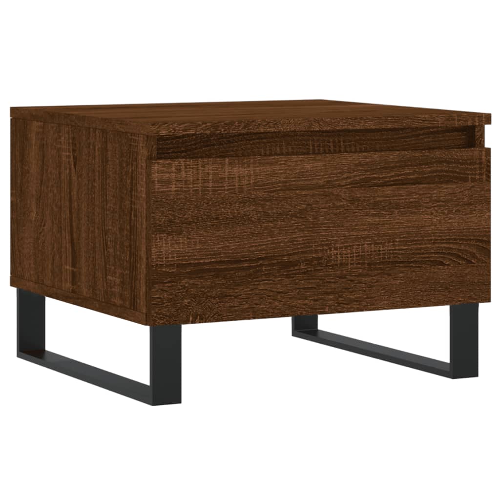 Table basse chêne marron 50x46x35 cm bois d’ingénierie - Tables basses