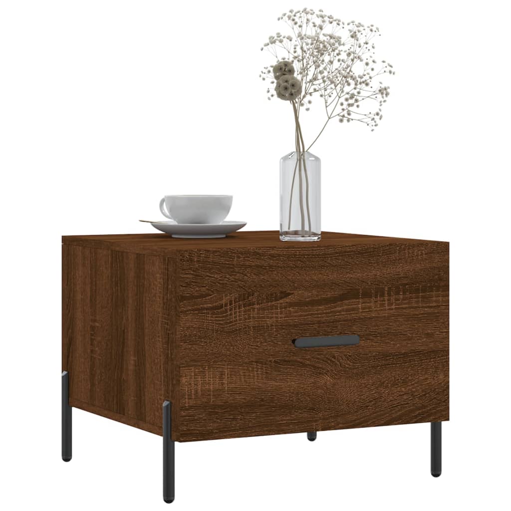 Table basse Chêne marron 50x50x40 cm Bois d’ingénierie - Tables basses