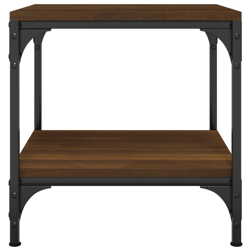 Table basse Chêne marron 50x50x40 cm Bois d’ingénierie - Tables basses