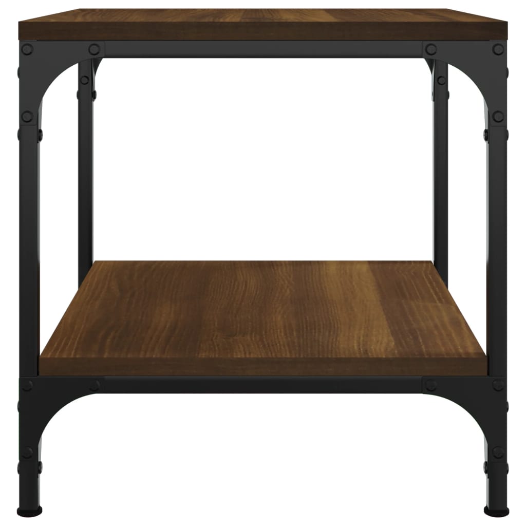 Table basse Chêne marron 50x50x40 cm Bois d’ingénierie - Tables basses