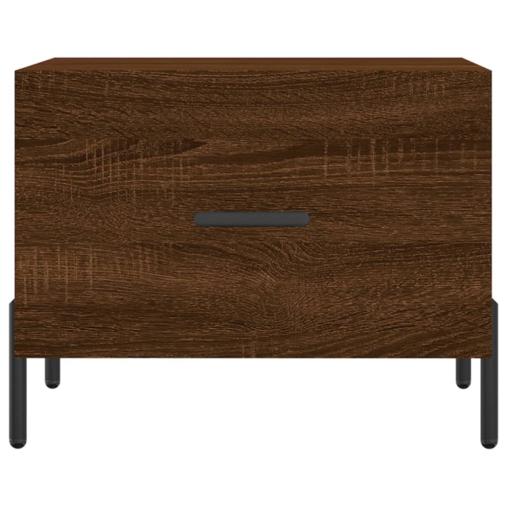 Table basse Chêne marron 50x50x40 cm Bois d’ingénierie - Tables basses