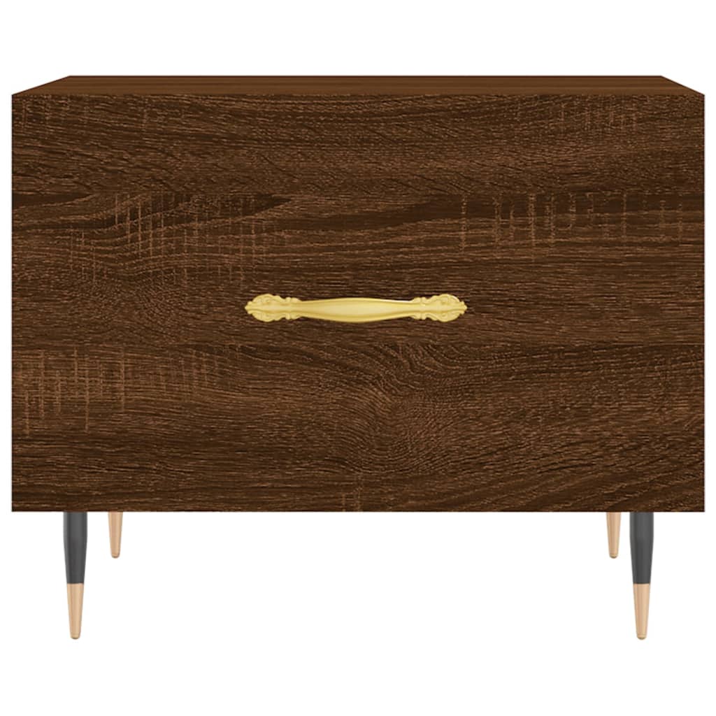 Table basse Chêne marron 50x50x40 cm Bois d’ingénierie - Tables basses