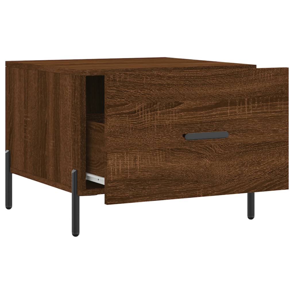 Table basse Chêne marron 50x50x40 cm Bois d’ingénierie - Tables basses