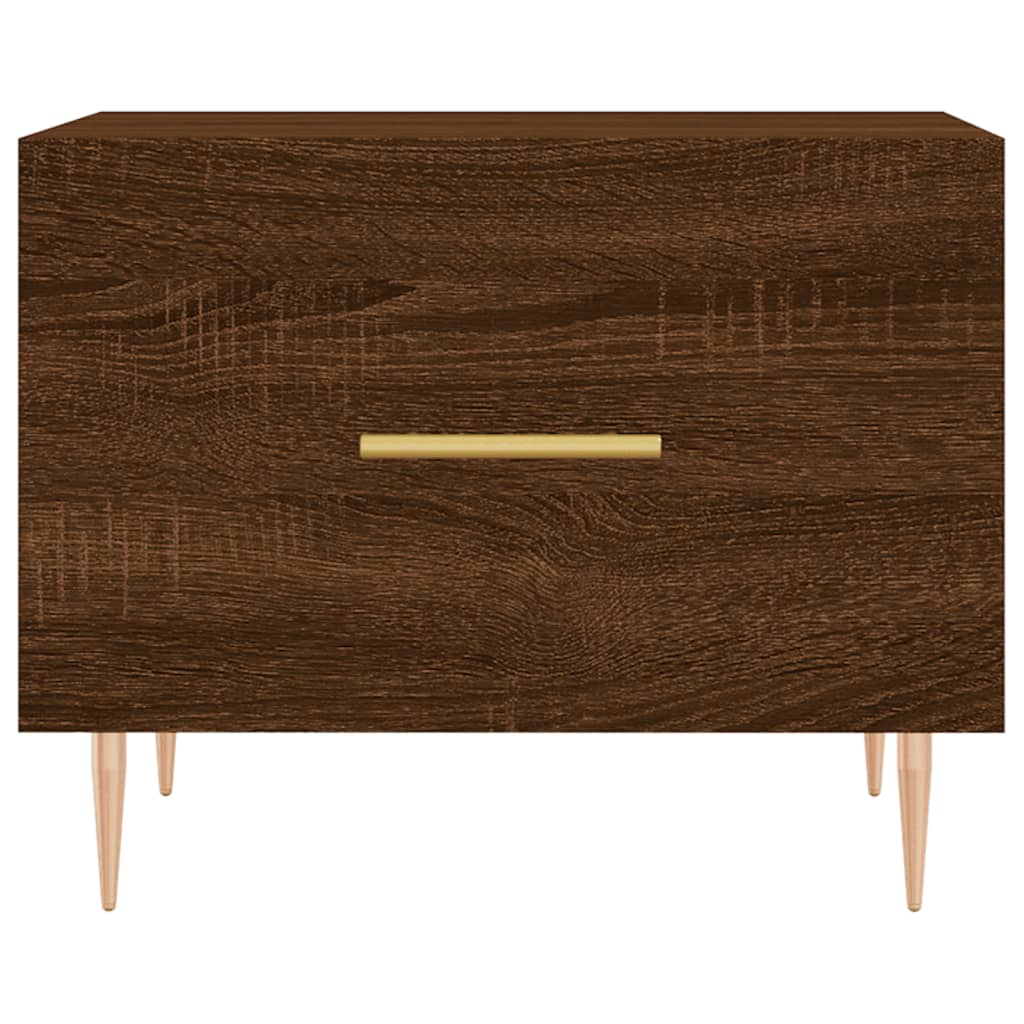 Table basse Chêne marron 50x50x40 cm Bois d’ingénierie - Tables basses