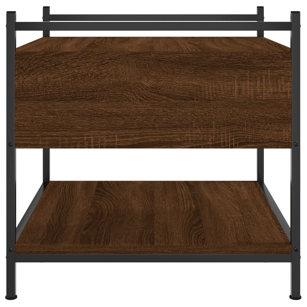 Table basse chêne marron 50x50x50 cm bois d’ingénierie - Tables basses